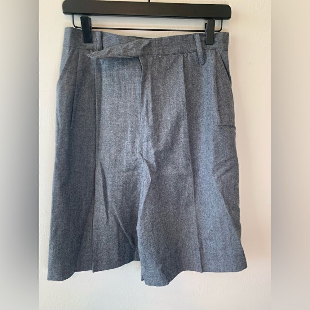 Vintage Carroll Reed gray wool high waisted shorts size 10